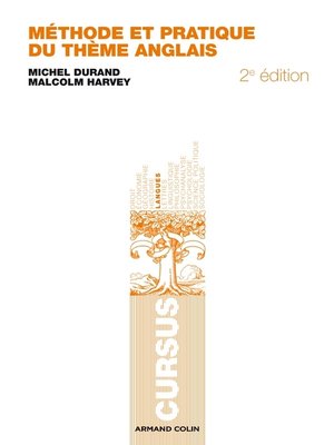 cover image of Méthode et pratique du thème anglais